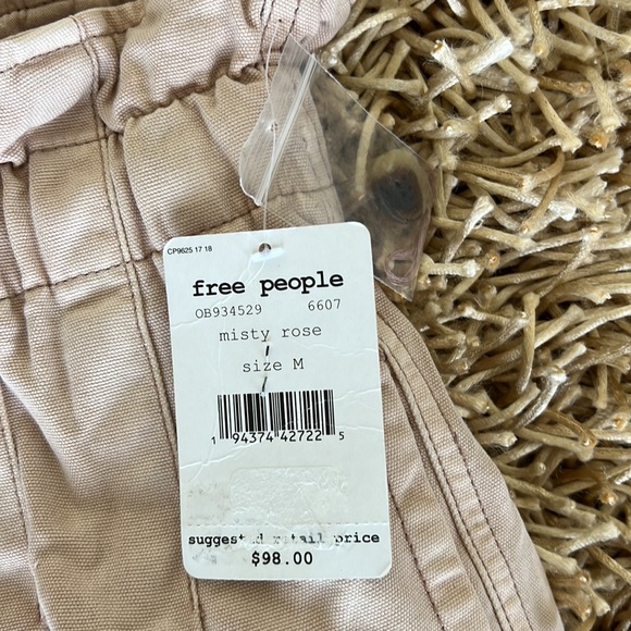 Free People Women’s Misty Rose Margate Pleated Trousers Pants Size M - Picture 7 of 9